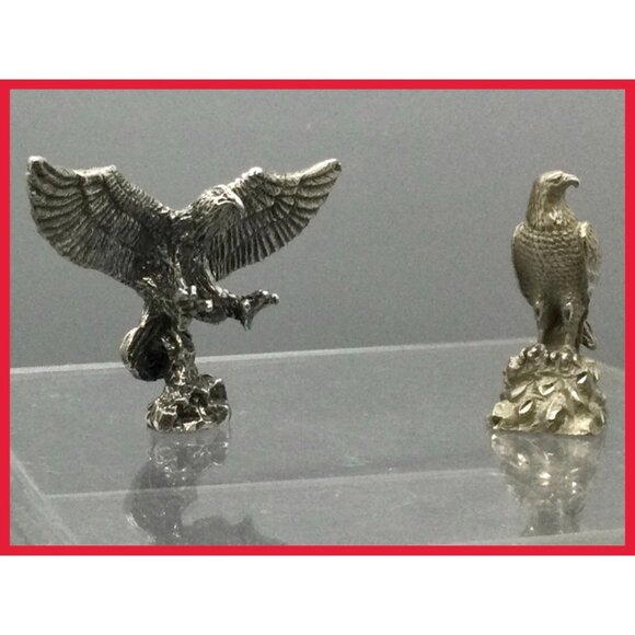 Pewter eagles, 2 - Picture 1 of 7